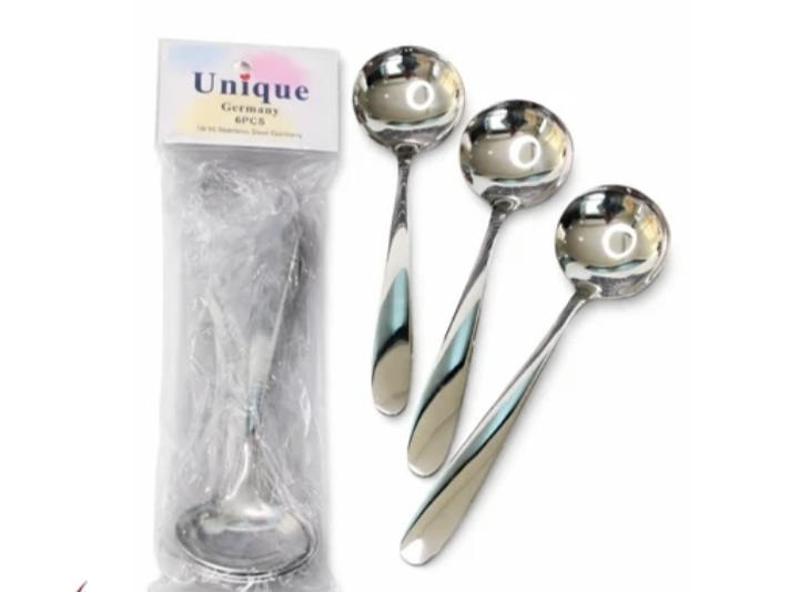 ملاقه خورشت خوری استیل ۶ عددی کوچک یونیک